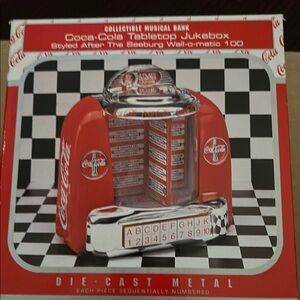 Coca-Cola Tabletop Jukebox Bank